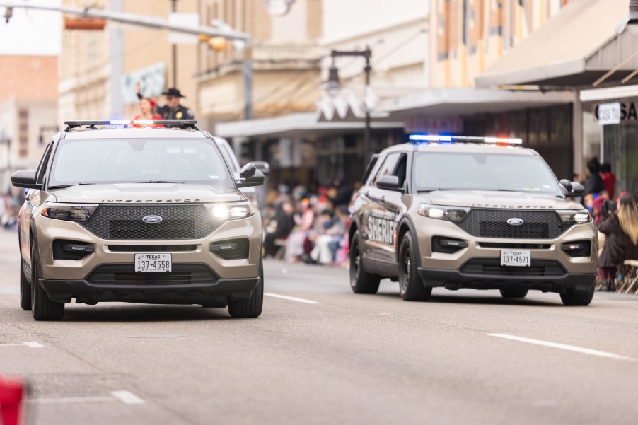 Texas police inceptors on the road