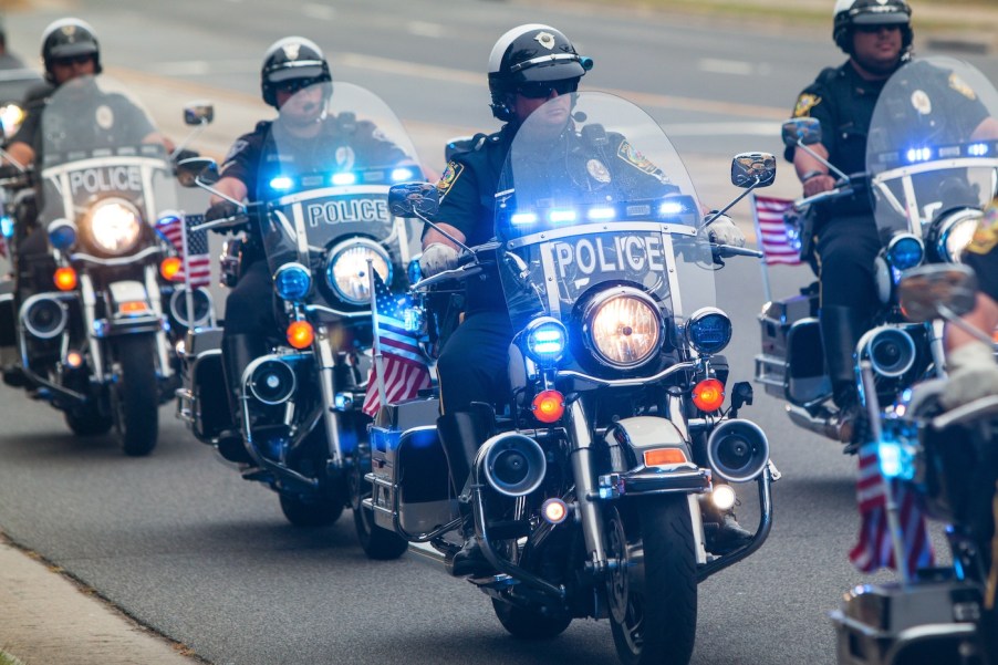 Motorcycle Deputies on the road