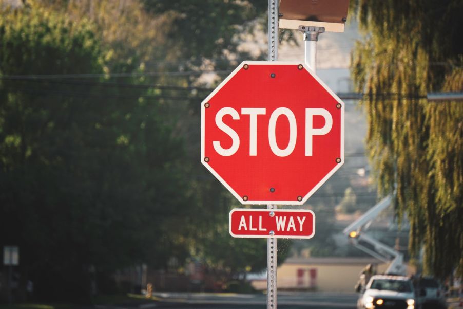 A stop sign posted at an intersection