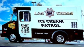 The Las Vegas Ice Cream Patrol truck in a parking lot