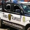 Mexican police Nissan NP300 patrol pickup truck in Acapulco.