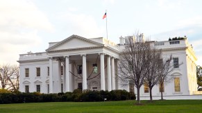 The White House on a sunny day