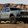 The 2023 Toyota Tacoma off-roading in dirt