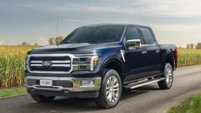 The 2025 Ford F-150 on a back country road