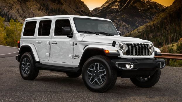 A 2025 Jeep Wrangler on the road