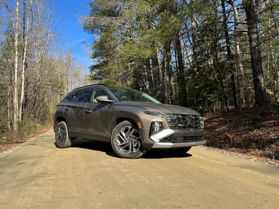 The 2025 Hyundai Tucson Hybrid off-roading