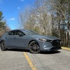 The 2025 Mazda3 Hatchback on the road