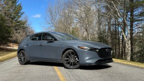 The 2025 Mazda3 Hatchback on the road