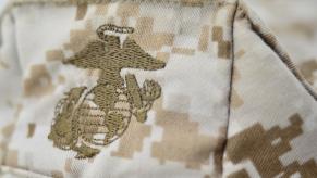 A USMC cover belonging to a marine veteran.