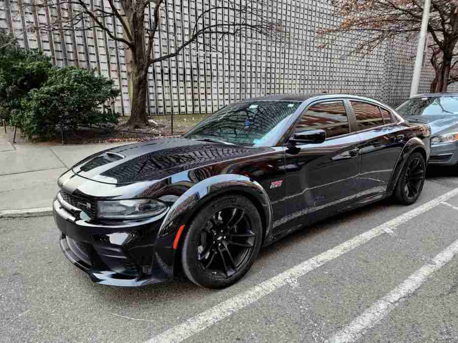 A blacked out Dodge Charger