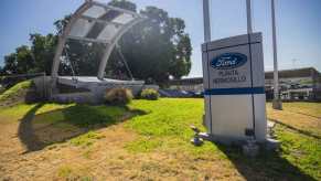 Ford assembly plant entrance in Mexico