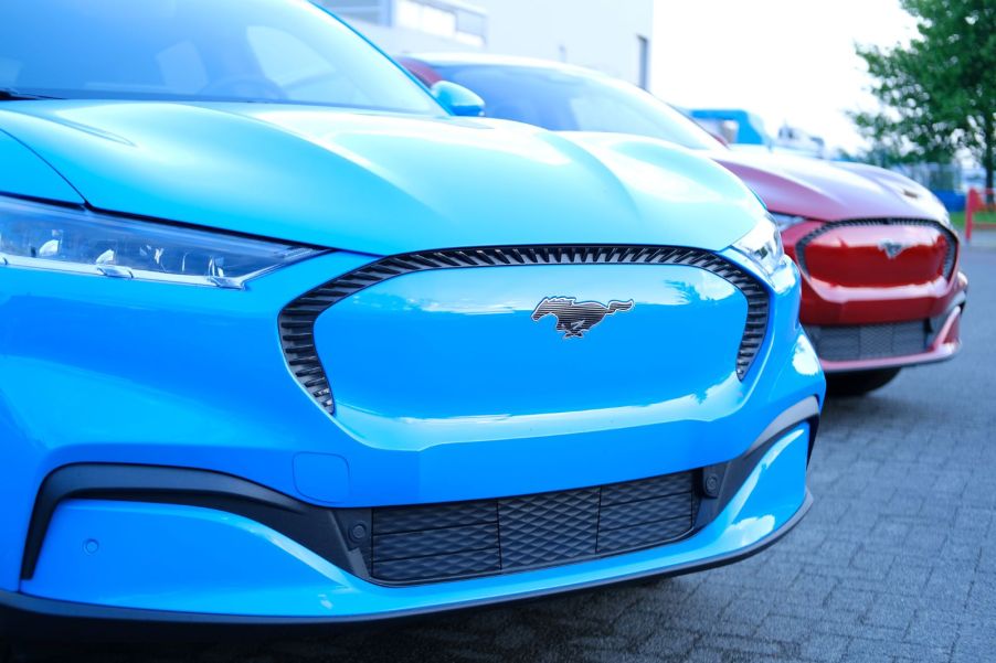 The front end of a 2024 Mustang Mach-E