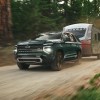 The 2025 Chevy Tahoe on a dirt road