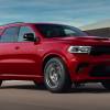 A 2025 Dodge Durango on the track