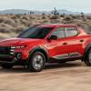 A 2025 Hyundai Santa Cruz on a dirt road