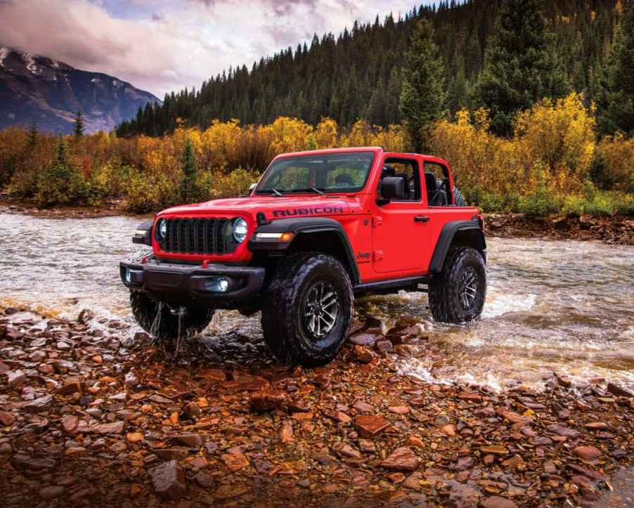 The 2025 Jeep Wrangler off-roading