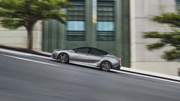 A 2025 Toyota Camry, one of the best-selling vehicles on the market for now.