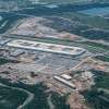 An aerial view of Tesla Giga Texas, the massive Central Texas factory.