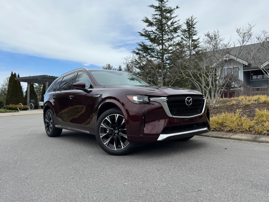 The 2025 Mazda CX-90 in a park