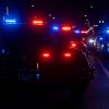 Police lights after a pursuit in Texas.