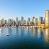 Skyline of Vancouver, British Colombia in Canada.